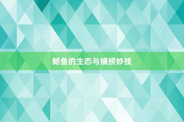 鳡鱼的生态与捕捞妙技